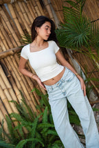 Square Neck Short Sleeve