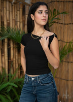 Knotted Shoulder Tee