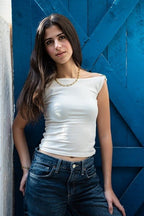 Knotted Shoulder Tee