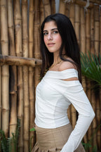 Bardot Crossover Top