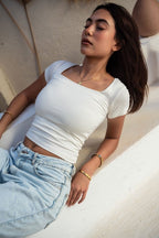 Square Neck Short Sleeve