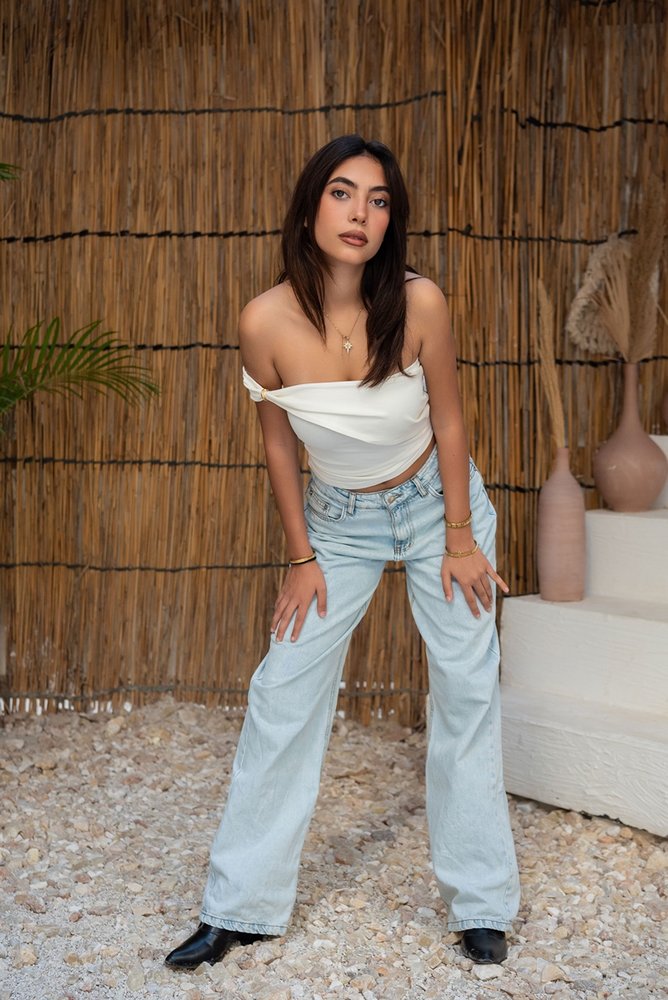 Asymmetrical Wrap Top