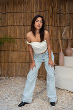 Asymmetrical Wrap Top