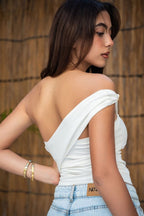 Asymmetrical Wrap Top